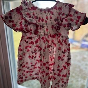 Jessica Simpson Red and white Floral Dress